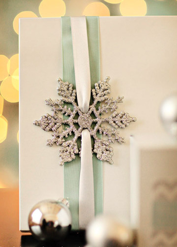 DIY Gift Wrapping Christmas photo gift-tag MOD Interiors 