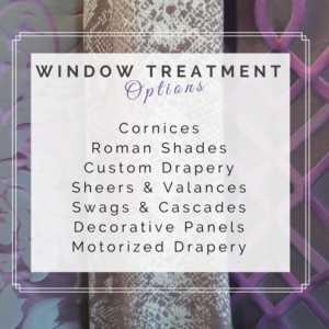 window treatment Services Colleyville; custom design window treatments; window treatments Dallas; custom window treatments Grapevine; valances; panels; cornices; curtains; shades; drapes; swags, Roman shades;