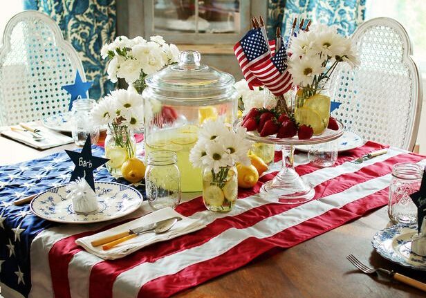 4th of July Table setting from HGTV