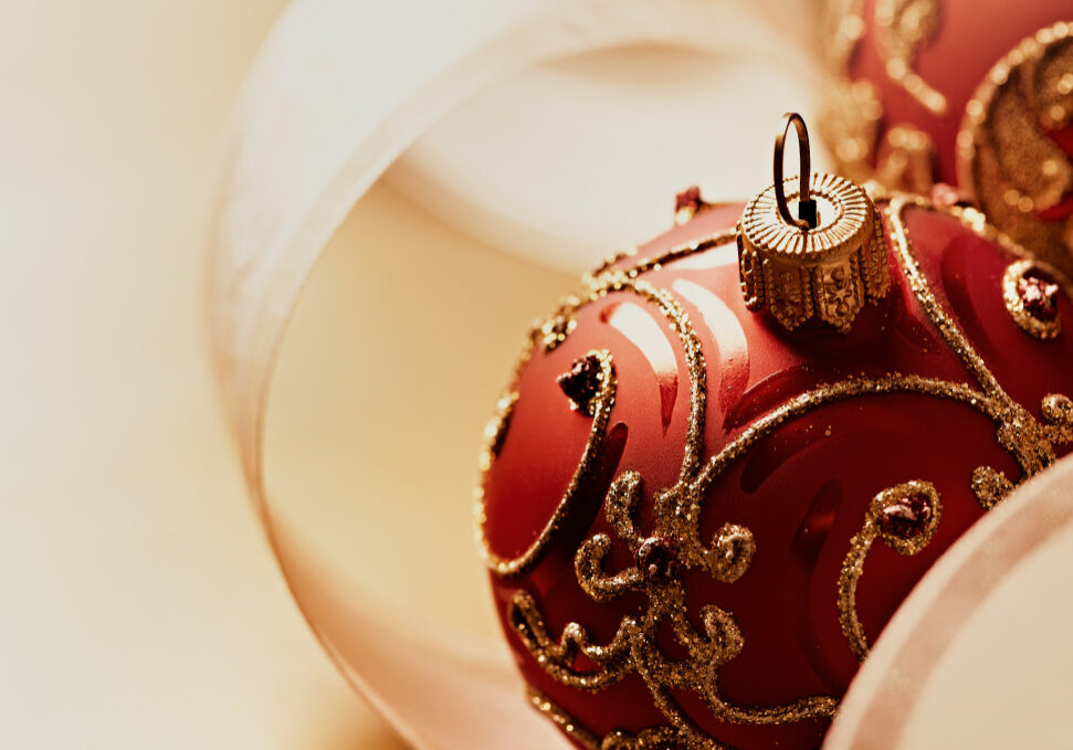 holiday decorating Christmas ornaments